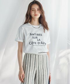 【SLOW/一部店舗限定】MVSコットン デザイン ロゴTシャツ