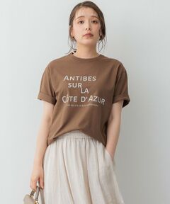 【SLOW/一部店舗限定】MVSコットン デザイン ロゴTシャツ