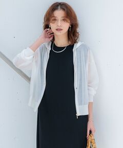 23区 / ニジュウサンク パーカー | 【洗える】シャイニーシアー ニットパーカー