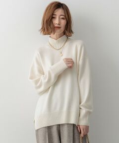 【杏さんセレクトカラー】カシミヤブレンド ハイネック ニット