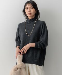 【杏さんセレクトカラー】カシミヤブレンド ハイネック ニット