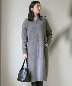 【SLOW/一部店舗限定】ニットトータル Vネック ワンピース