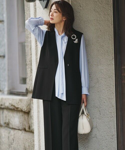 23区 / ニジュウサンク シャツ・ブラウス | 【洗える】ドットドビーデシン ブラウス | 詳細16