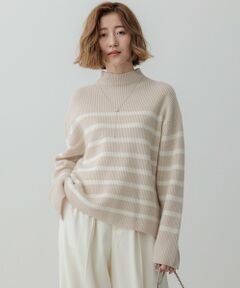 23区 / ニジュウサンク ニット・セーター | 【Oggi2月号掲載/洗える】ウールカシミヤ ボーダー ニット