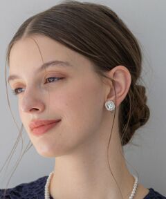 [Ralph Lauren] ディスクチャーム フープピアス 2色展開 ツートーン ロゴ フープ ピアス （ピアス・イヤリング）｜LAUREN
