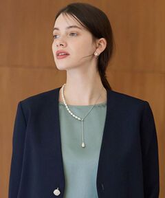 23区 / ニジュウサンク ネックレス・ペンダント・チョーカー | 【APPLAUDIR】ガラスパール チェーンコンビ ネックレス