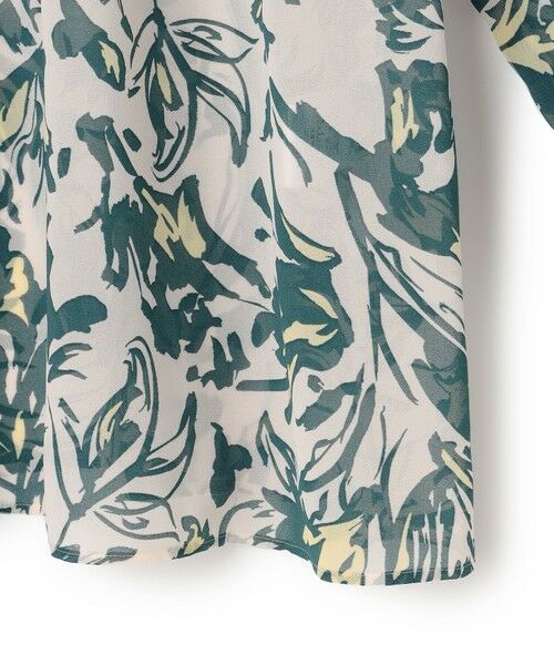 23区 / ニジュウサンク シャツ・ブラウス | 【洗える】ニュアンスフラワー プリント ブラウス | 詳細10