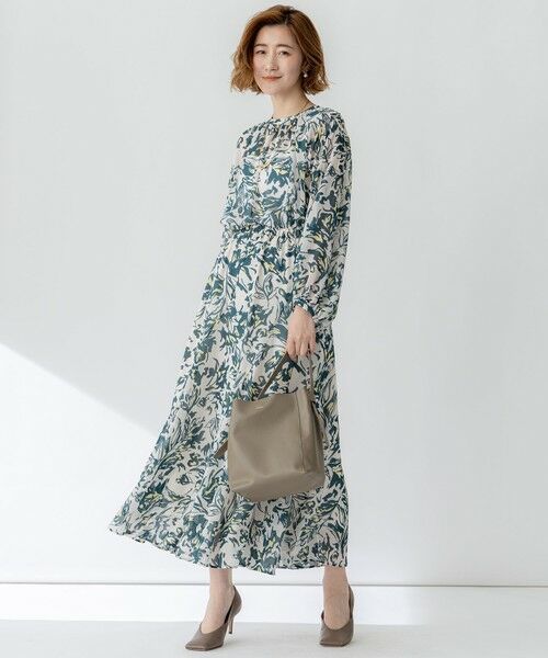 23区 / ニジュウサンク シャツ・ブラウス | 【洗える】ニュアンスフラワー プリント ブラウス | 詳細2