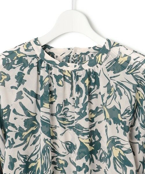 23区 / ニジュウサンク シャツ・ブラウス | 【洗える】ニュアンスフラワー プリント ブラウス | 詳細7