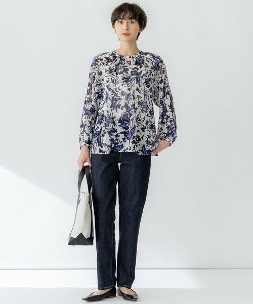 23区 / ニジュウサンク シャツ・ブラウス | 【洗える】ニュアンスフラワー プリント ブラウス | 詳細12