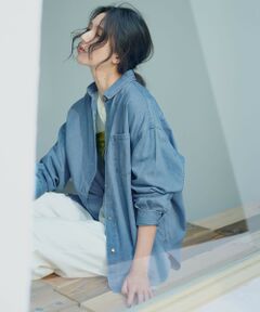 23区 / ニジュウサンク シャツ・ブラウス | 【洗える】ライトダンガリー 2WAY シャツ