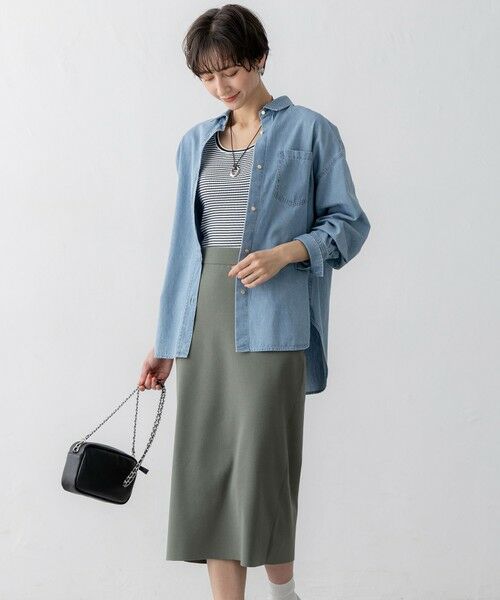 23区 / ニジュウサンク シャツ・ブラウス | 【洗える】ライトダンガリー 2WAY シャツ | 詳細13