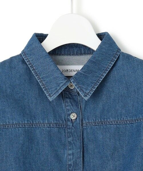 23区 / ニジュウサンク シャツ・ブラウス | 【Oggi3月号掲載/洗える】ライトダンガリー クロップド ボリュームスリーブ シャツ | 詳細21