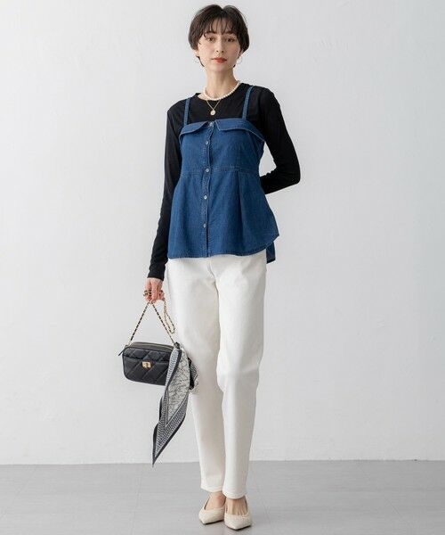 23区 / ニジュウサンク シャツ・ブラウス | 【洗える】ライトダンガリー ビスチェ | 詳細2