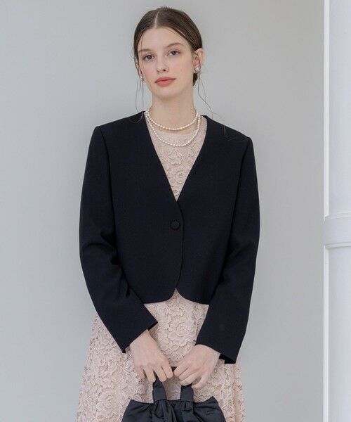 23区 / ニジュウサンク ノーカラージャケット | 【APPLAUDIR】クリアジョーゼット 3WAYコンパクトジャケット | 詳細13