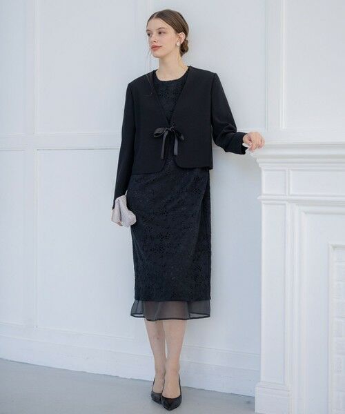 23区 / ニジュウサンク ノーカラージャケット | 【APPLAUDIR】クリアジョーゼット 3WAYコンパクトジャケット | 詳細14