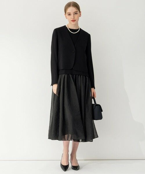 23区 / ニジュウサンク ノーカラージャケット | 【APPLAUDIR】クリアジョーゼット 3WAYコンパクトジャケット | 詳細18