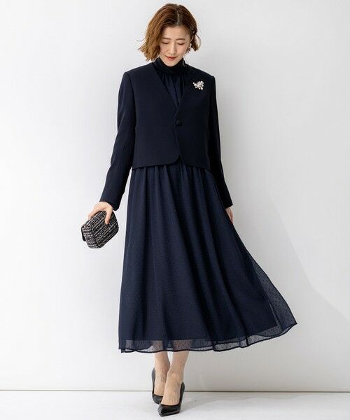 23区 / ニジュウサンク ノーカラージャケット | 【APPLAUDIR】クリアジョーゼット 3WAYコンパクトジャケット | 詳細28