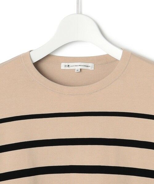 23区 / ニジュウサンク ニット・セーター | 【洗える】プレミアムビオコットン ボーダー ワイド ニット | 詳細6