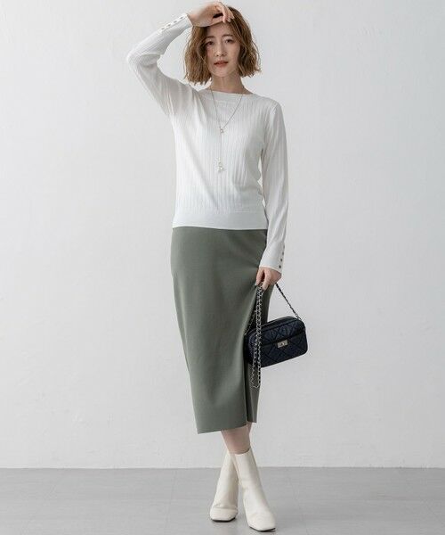 23区 / ニジュウサンク ニット・セーター | 【洗える】シルキーレーヨンワイドリブ ニット | 詳細2