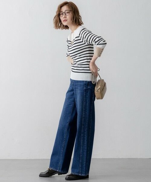 23区 / ニジュウサンク ニット・セーター | 【洗える】シルキーレーヨンワイドリブ ニット | 詳細4