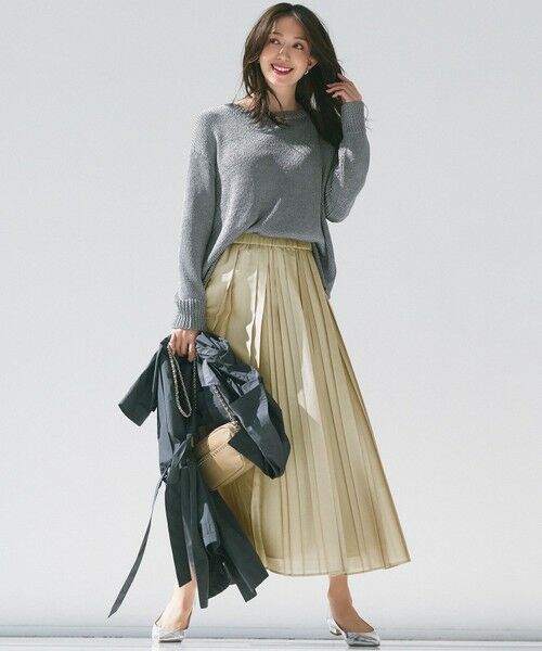 23区 / ニジュウサンク ニット・セーター | 【洗える】ブライトリリーヤーン クルーネック ニット | 詳細1