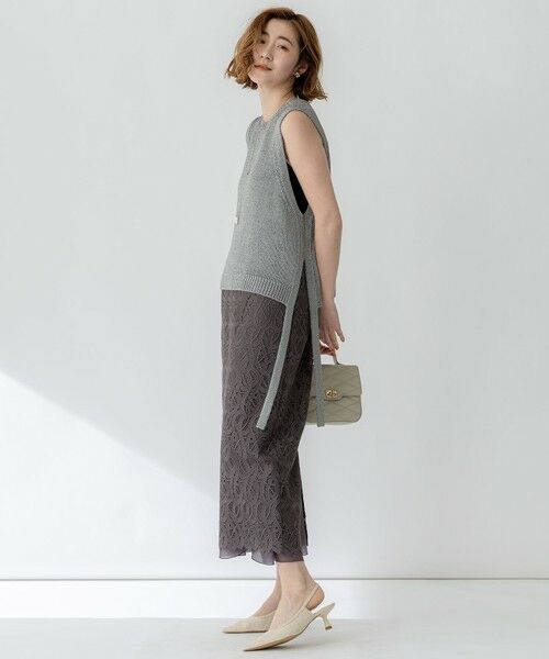 23区 / ニジュウサンク ベスト | 【洗える】ブライトリリーヤーン ニット ベスト | 詳細4