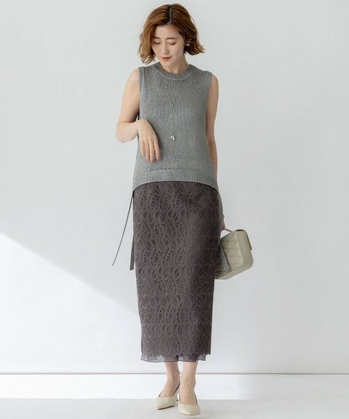 23区 / ニジュウサンク ベスト | 【洗える】ブライトリリーヤーン ニット ベスト | 詳細5