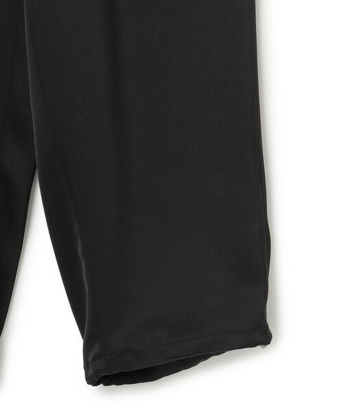 極美品 23区 25SS 洗える ドレープサテン 2WAY ドロスト パンツ 黒 洗える】ドレープサテン 2WAY ドロスト パンツ / 23区 S