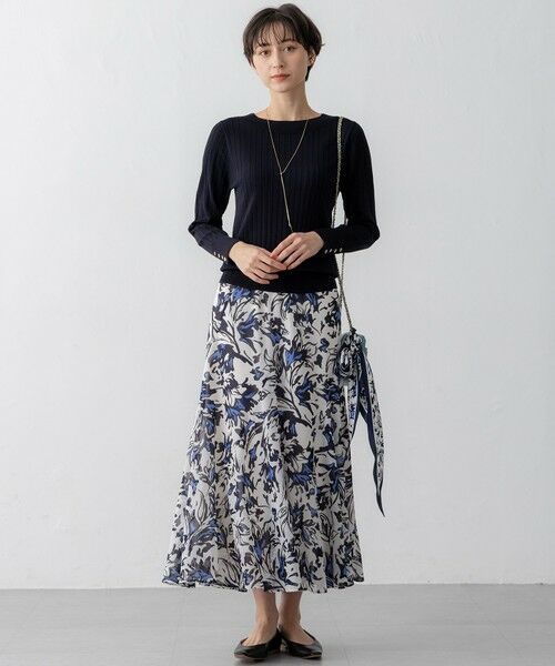 23区 / ニジュウサンク バンダナ・スカーフ | ニュアンスフラワー プリント シルク スカーフ | 詳細16