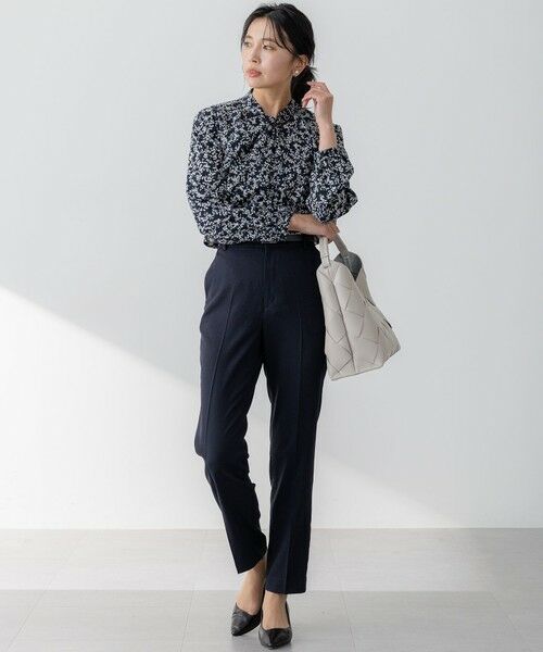 23区 / ニジュウサンク シャツ・ブラウス | 【洗える】シャドーリーフ プリント ブラウス | 詳細5