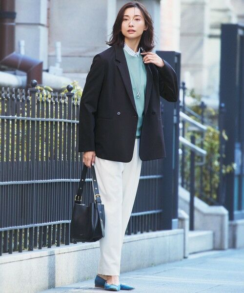 23区　【洗える】CANCLINI クロップド テントライン シャツ 23区｜【洗える】CANCLINI クロップド テントライン シャツ