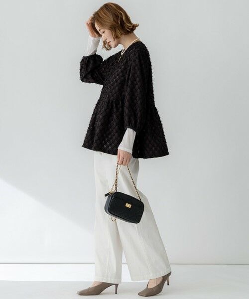 23区 / ニジュウサンク シャツ・ブラウス | 【洗える】シアーカットジャカード ブラウス | 詳細13