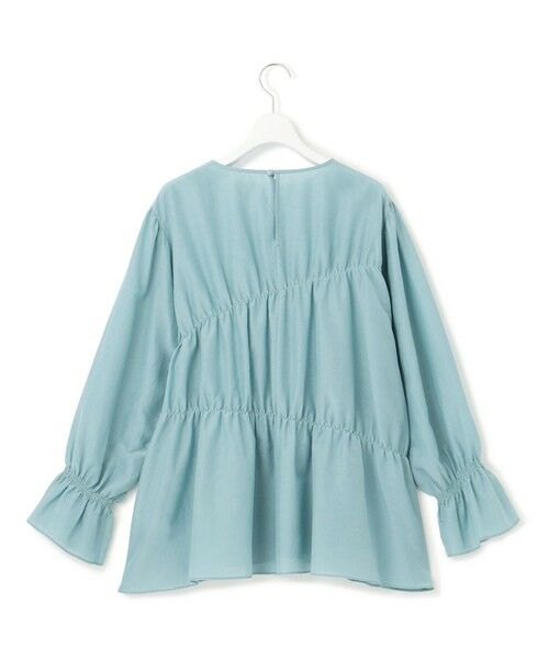 23区 / ニジュウサンク シャツ・ブラウス | 【洗える】シアーコットンシルク シャーリング デザイン ブラウス | 詳細15