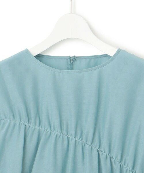 23区 / ニジュウサンク シャツ・ブラウス | 【洗える】シアーコットンシルク シャーリング デザイン ブラウス | 詳細16