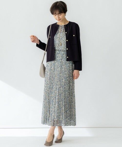 23区 / ニジュウサンク シャツ・ブラウス | 【洗える】シアーヘリンボーンプリント ブラウス | 詳細12