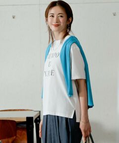 23区 / ニジュウサンク カットソー | 【SLOW/一部店舗限定】MVSコットン  ロゴTシャツ
