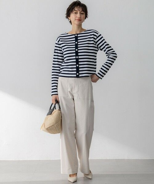 23区 / ニジュウサンク カットソー | 【CanCam４月号掲載/洗える】Armor-lux スムース バックボタン ボーダー カットソー | 詳細16