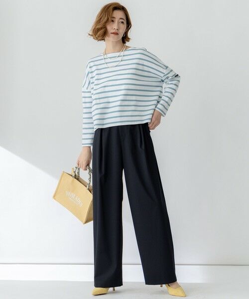 23区 / ニジュウサンク カットソー | 【洗える】Armor-lux スムース クロップド  ボーダー カットソー | 詳細15