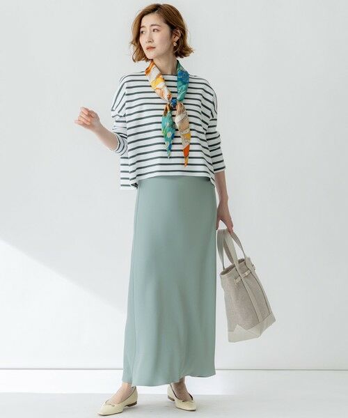 23区 / ニジュウサンク カットソー | 【洗える】Armor-lux スムース クロップド  ボーダー カットソー | 詳細20