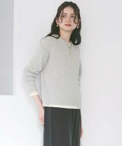 23区 / ニジュウサンク ニット・セーター | 【SLOW/一部店舗限定】リボンヤーン クルーネック ニット