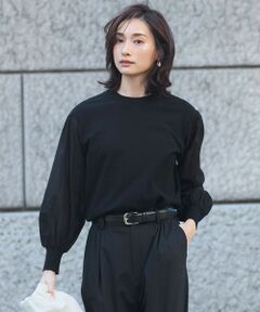 23区 / ニジュウサンク ニット・セーター | 【洗える】コンフォートストレッチ パフスリーブ ニット