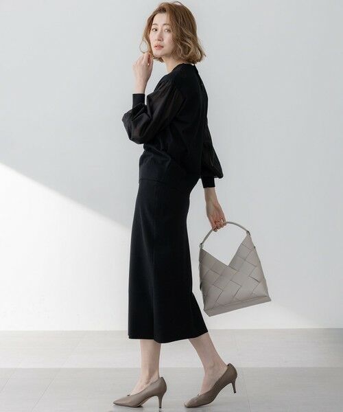 23区 / ニジュウサンク ニット・セーター | 【洗える】コンフォートストレッチ パフスリーブ ニット | 詳細8