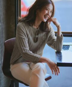 23区 / ニジュウサンク ニット・セーター | 【洗える】コットンギマ ストライプ ニット