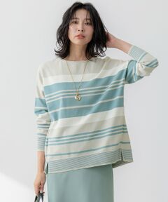 23区 / ニジュウサンク ニット・セーター | 【洗える】コットンポリエステルストレッチ オーバーサイズ ニット