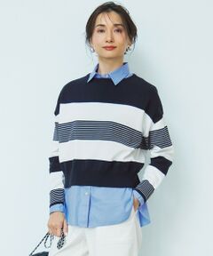 23区 / ニジュウサンク ニット・セーター | 【洗える】コットンポリエステルストレッチ ショート ニット