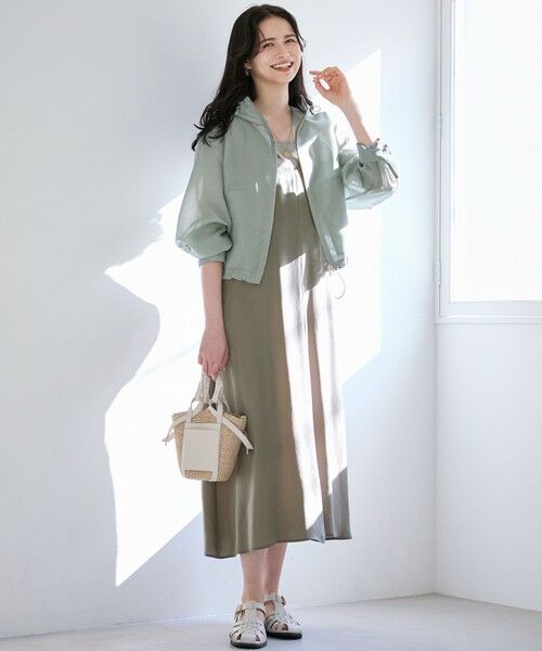 23区 / ニジュウサンク ロング・マキシ丈ワンピース | 【SLOW/一部店舗限定】キュプラフィブリルクロス キャミ ワンピース | 詳細3