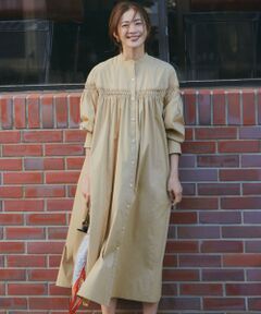 23区 / ニジュウサンク ロング・マキシ丈ワンピース | 【洗える】コンパクトライトクロス ピンタック ワンピース