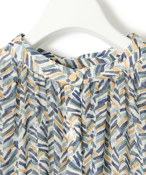 23区 / ニジュウサンク ロング・マキシ丈ワンピース | 【洗える】シアーヘリンボーンプリント ワンピース | 詳細8