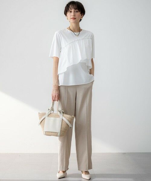 23区 / ニジュウサンク その他パンツ | 【セットアップ対応/防シワ性/洗える】アイアスマットストレッチ セミワイド パンツ | 詳細3